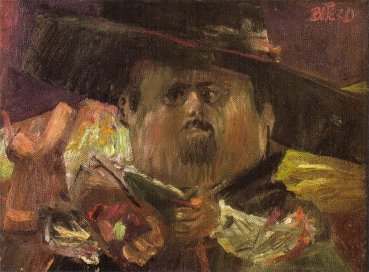 Autorretrato Fernando Botero Pintura al óleo